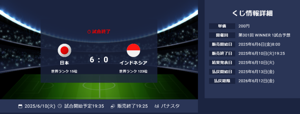 2025年6月10日(火) 日本ーインドネシア