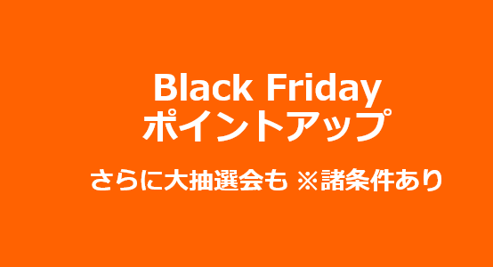 BLACK FRIDAY ポイントアップキャンペーン